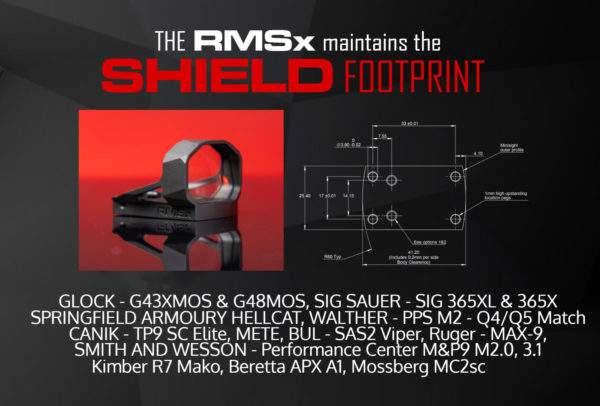 rmsx footprint - SHIELD SIGHTS od Kolimátor.sk